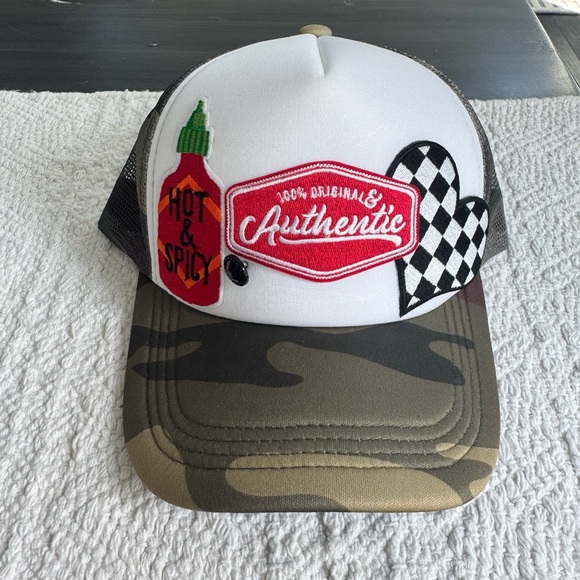 Accessories - Authentic Camo Trucker Hat - Hot & Spicy
